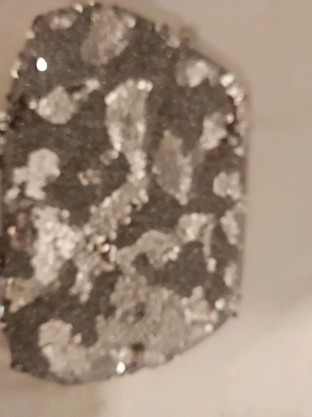 Sequin Cosmetic Pouch - Silver